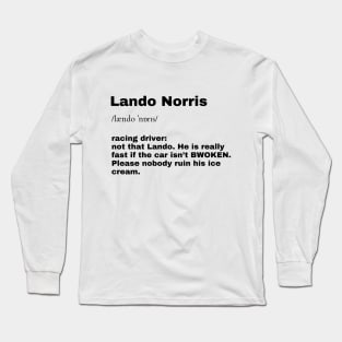 Lando Norris F1 T-Shirt Long Sleeve T-Shirt